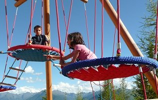 Two children playing