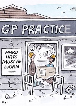 A small card image of a larger cartoon by illustrator Kipper Williams.