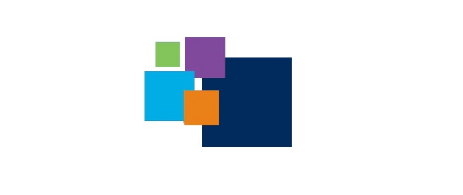 Coloured squares of the Research Engagement Hub logo