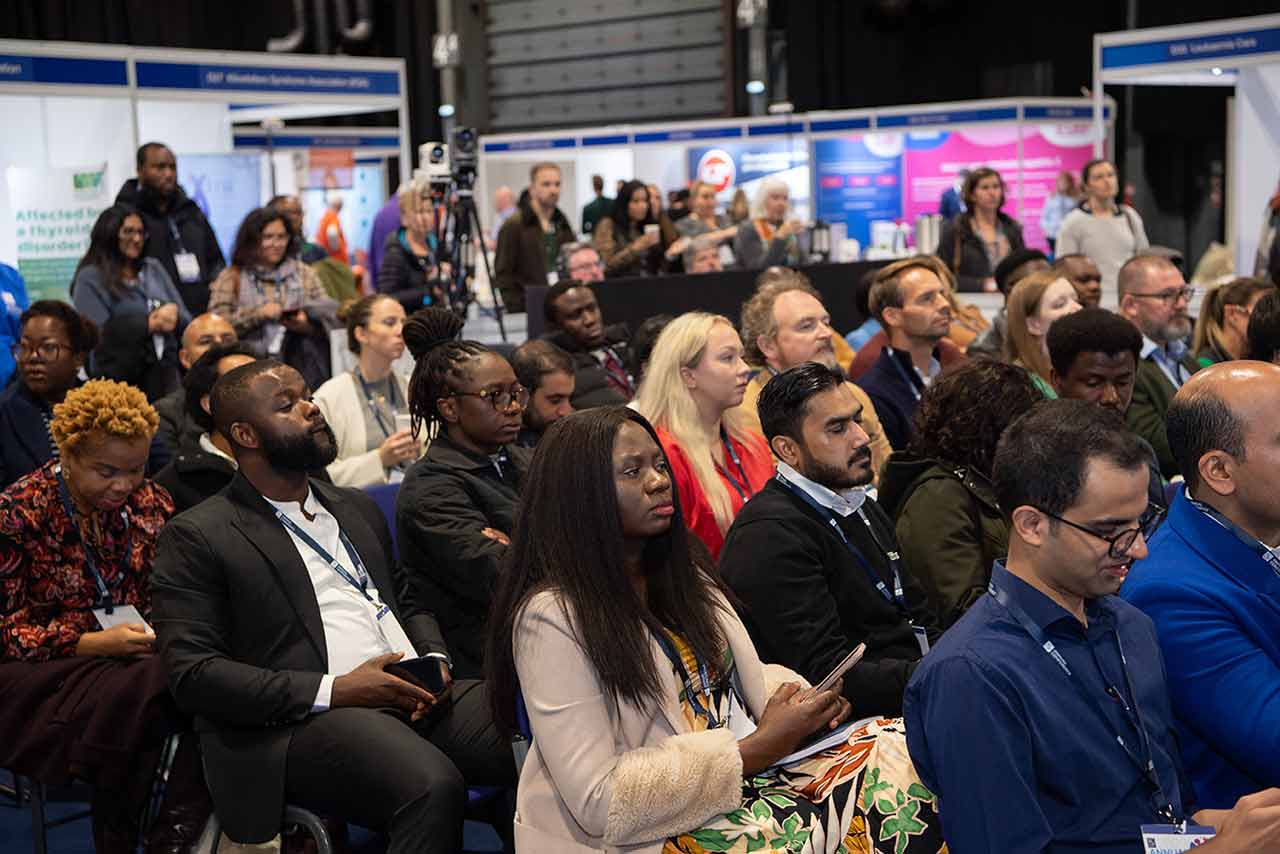 A group from the audience at RCGP conference, listening to a talk